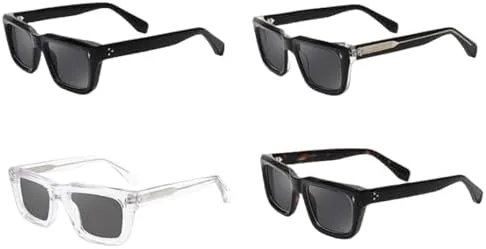 

Качественные солнцезащитные очки для мужчин, квадратные солнцезащитные очки с заклепками для женщин, большие солнцезащитные очки UV400 для мужчин MTZJH, Black