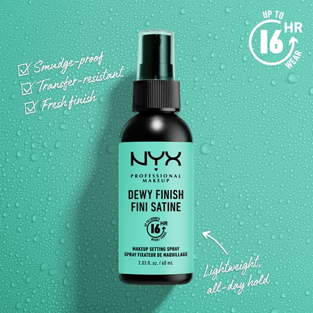 Фиксирующий спрей NYX Professional Makeup Makeup Setting Spray Dewy, 02 Dewy Finish / Long Lasting 60 ml — фото 3