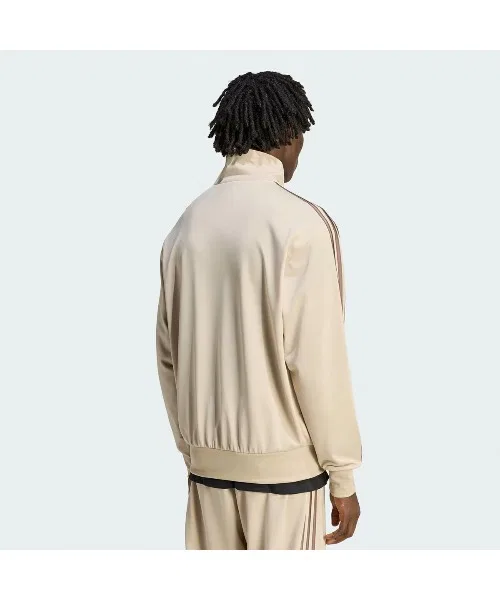 Тренировочная куртка adidas Firebird Track Top бежевая — фото 2