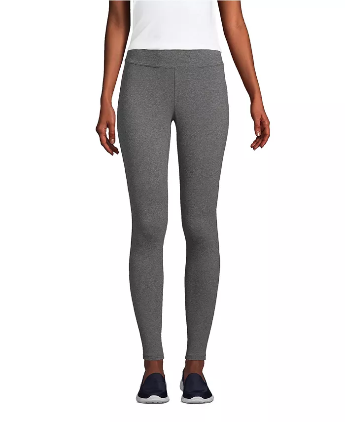 

Женские леггинсы Starfish Mid Rise из трикотажа Lands' End, серый