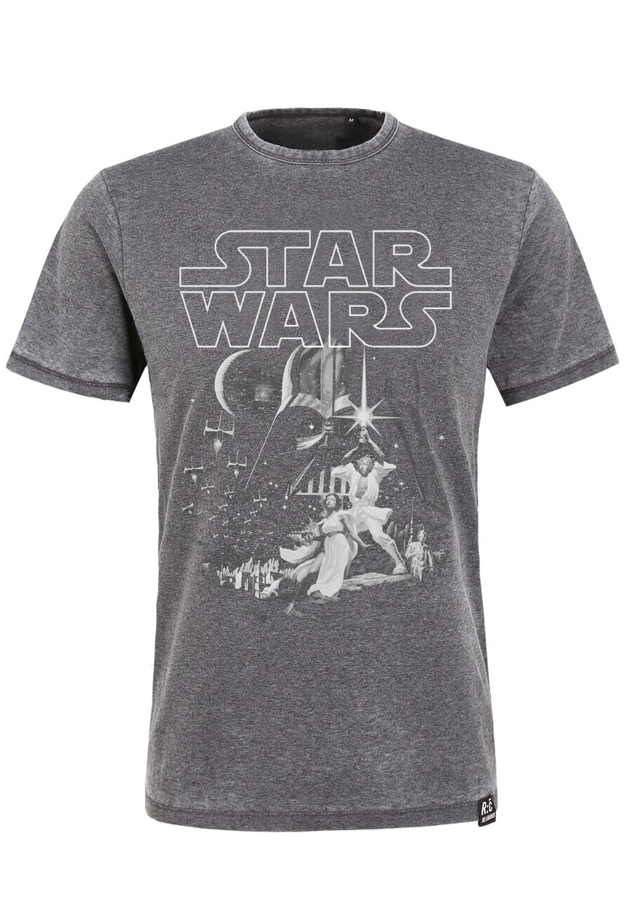 

Классическая футболка Recovered Shirt Star Wars Tonal Classic Poster Washed, серый
