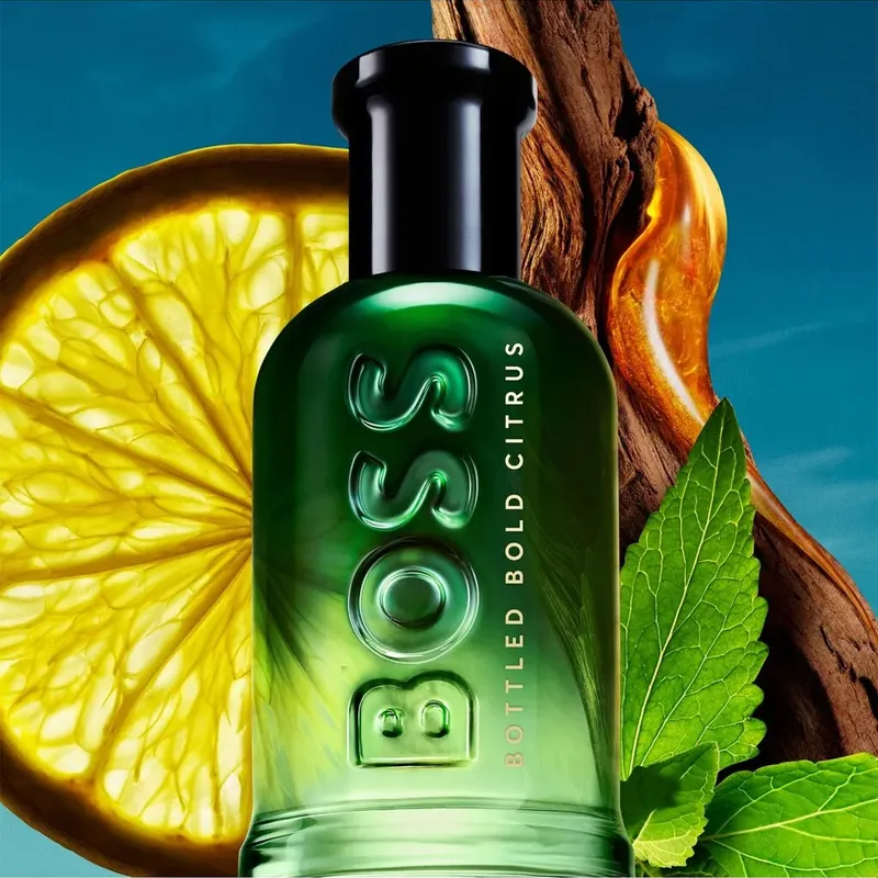 HUGO BOSS Мужской парфюм Bottled Bold Citrus с цитрусовыми нотами Eau De Parfum EDP 50мл/100мл/200мл лимон пачули, 100ml — фото 3