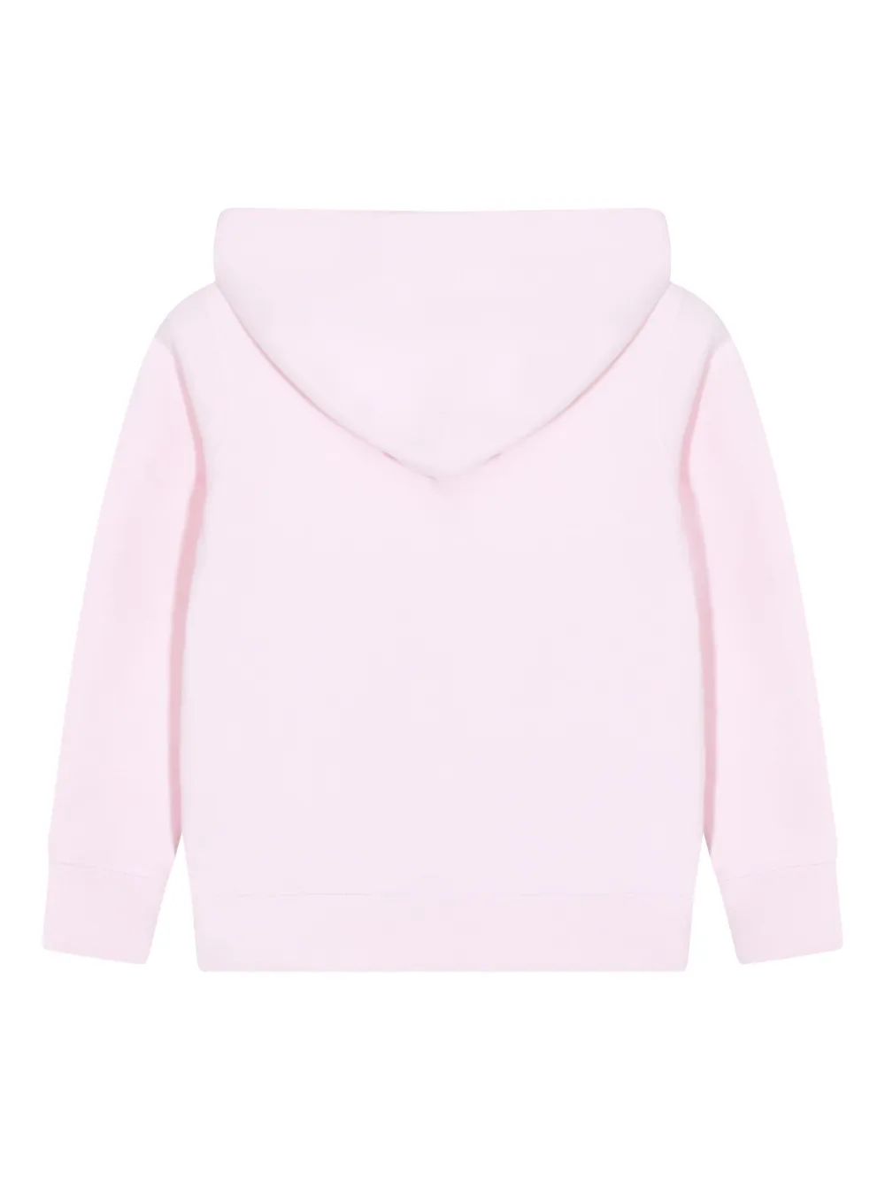 Худи на молнии с логотипом Polo Ralph Lauren Kids, розовый — фото 2
