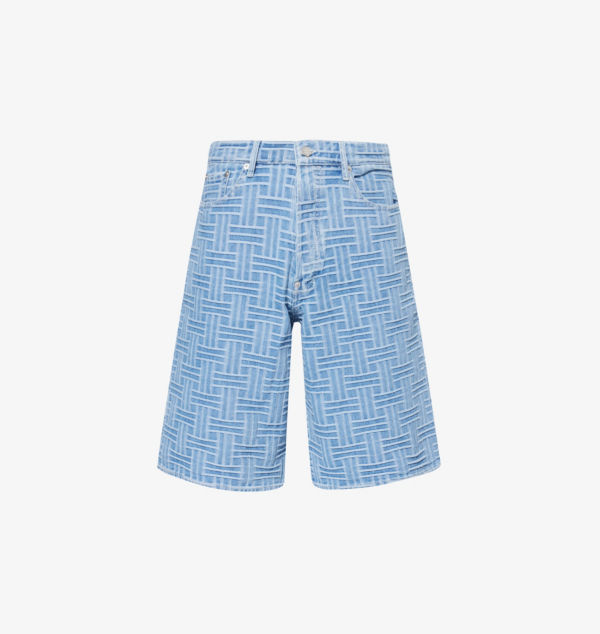 

Джинсовые шорты Regular-Fit с узором переплетения Kenzo, белый