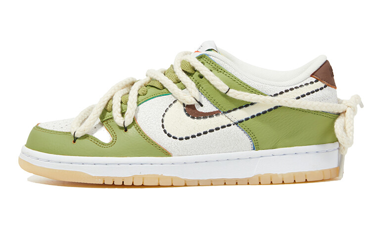 

Кроссовки Nike Dunk Skateboard Shoes Women's Low-Top White/Green