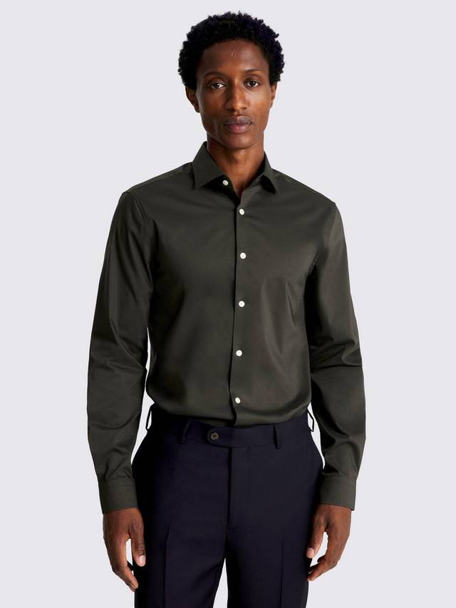 

Хлопковая рубашка Slim Fit Moss, Green