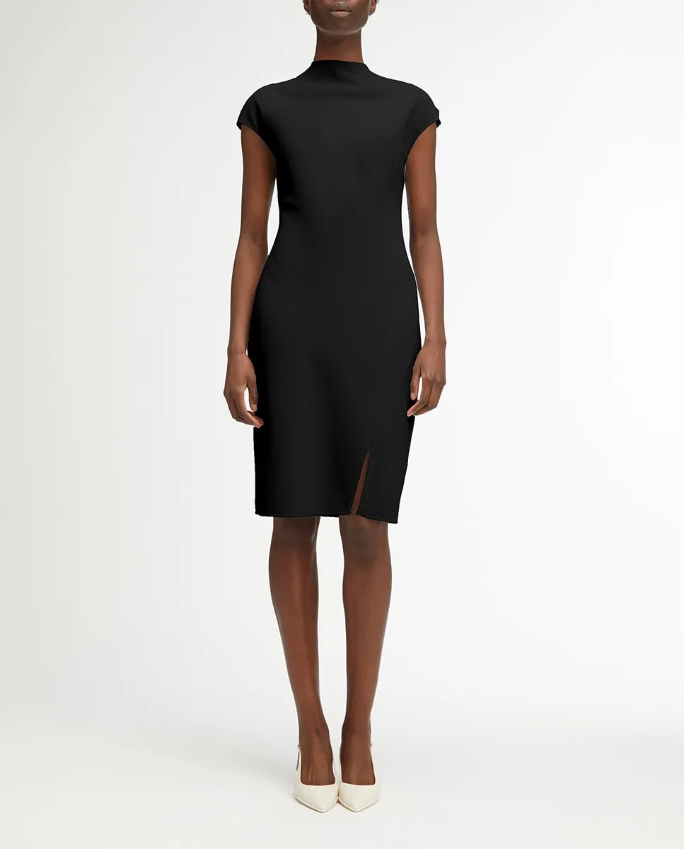 

Короткое женское платье из крепа Calvin Klein, черный