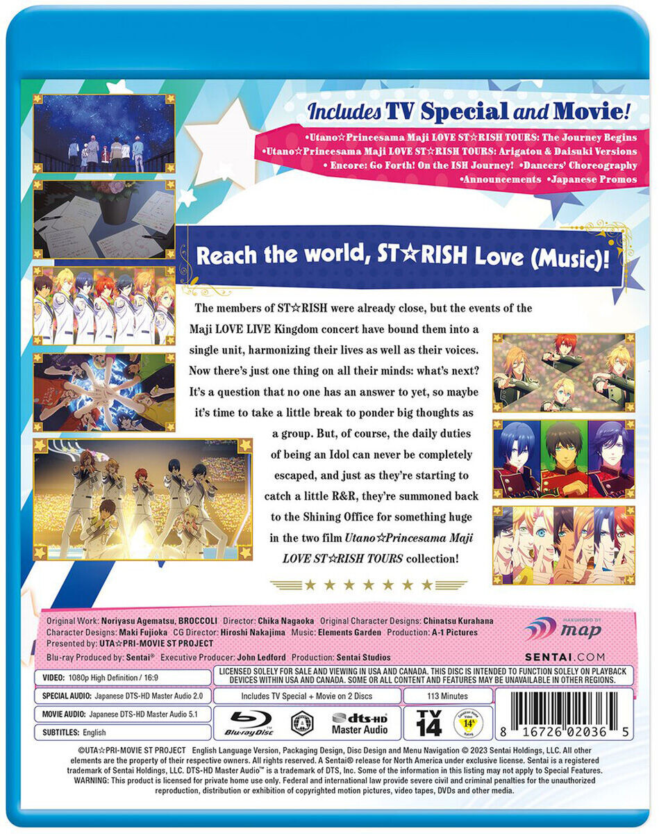 

Blu-Ray диск Utano Princesama Maji LOVE STARISH TOURS Blu-ray