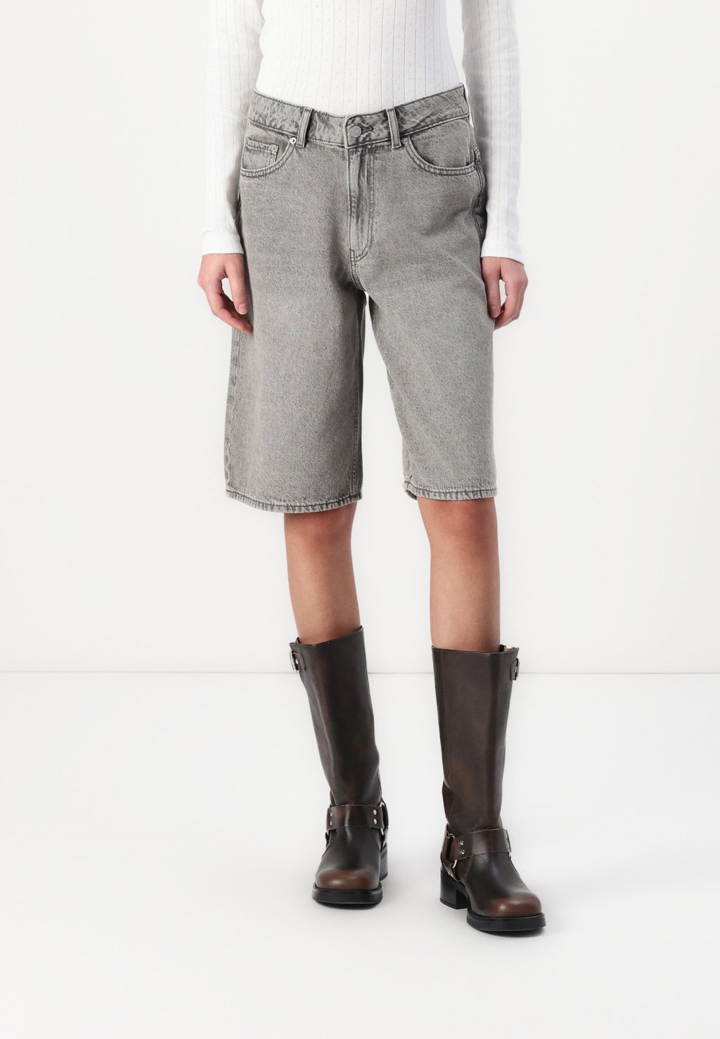 

Джинсовые шорты JXERIN BAGGY JJXX, цвет Grey Denim