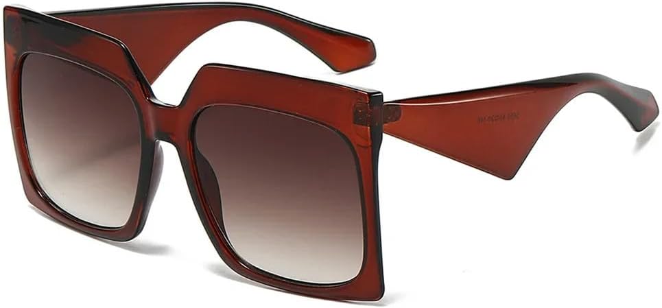 

Большие женские солнцезащитные очки «кошачий глаз», мужские солнцезащитные очки с двухцветным рисунком и заклепками, солнцезащитные очки с леопардовым градиентом DSVIGF, Tea Tea