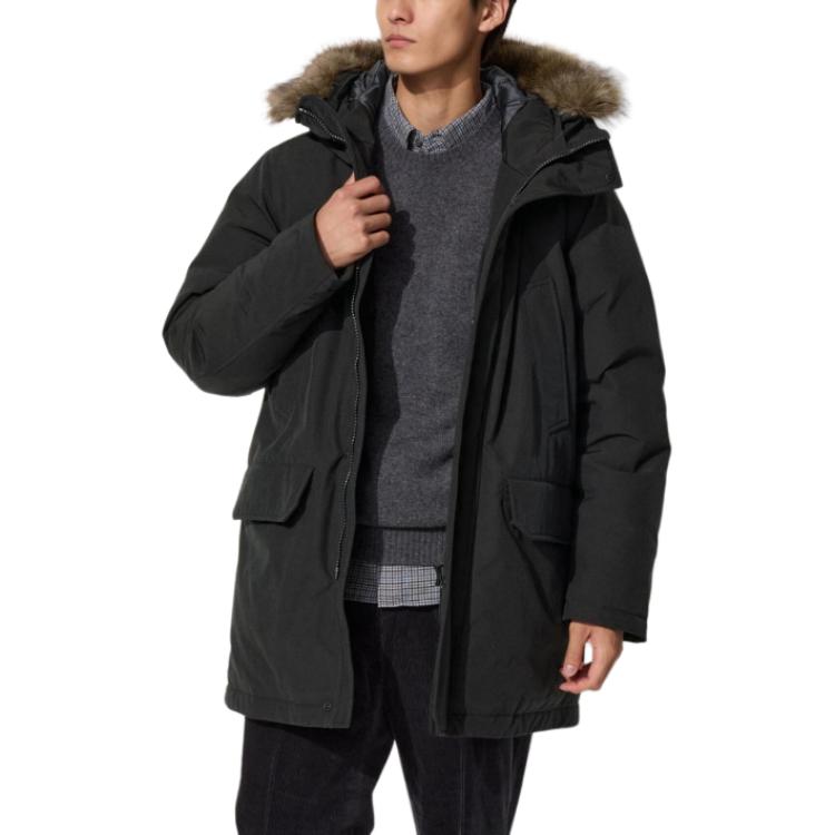 

UNIQLO Пуховик мужской черный, Black