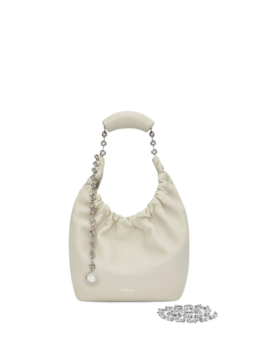 

Маленькая сумка на плечо Squeeze с цепочкой Loewe, бежевый