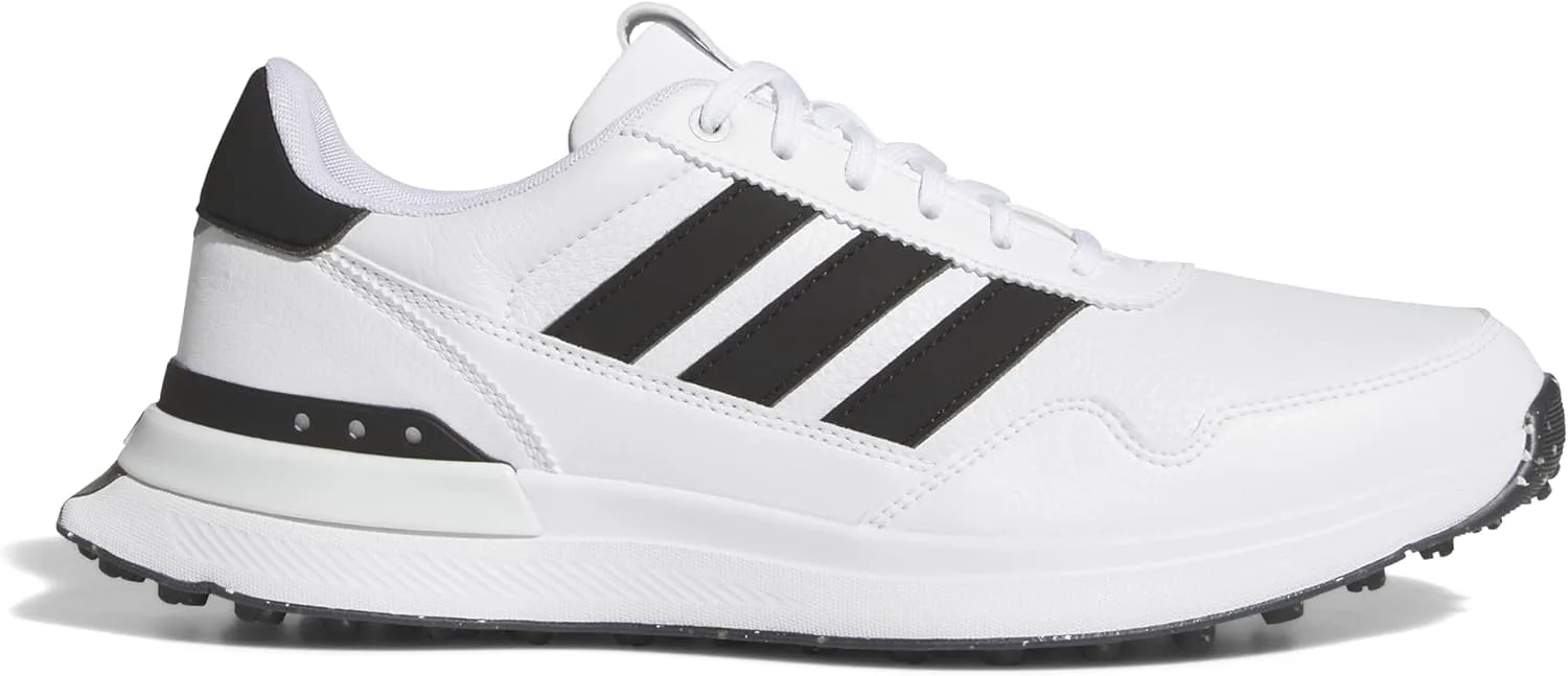 Мужские кожаные кроссовки Adidas S2g 26, белый/черный — фото 2