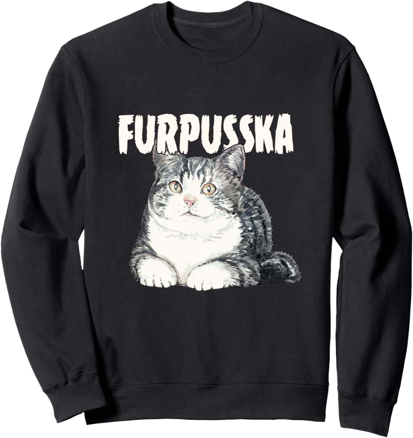 

Забавная толстовка с изображением любимой рыжей полосатой кошки Фурпуски Cat Mom Tees, черный