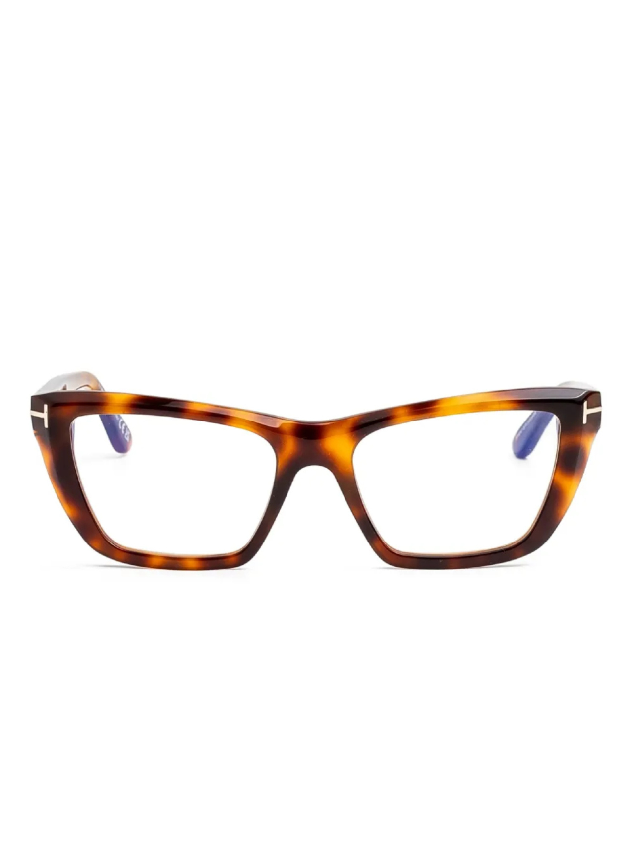 

Очки TOM FORD Eyewear с эффектом черепаховой оболочки, коричневый