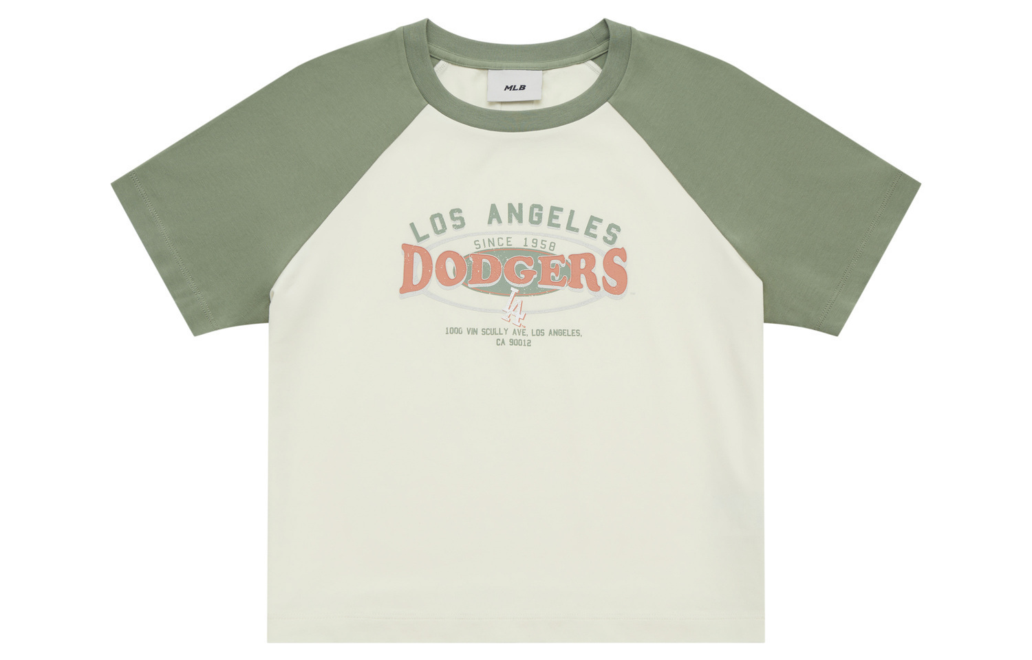 

MLB Футболка Los Angeles Dodgers SS25 женская cream