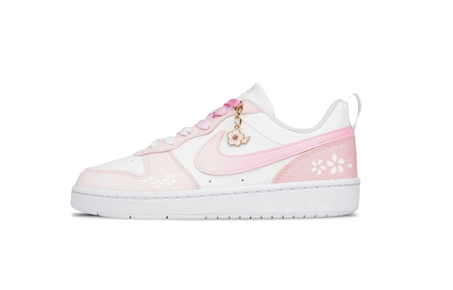 

Кроссовки Nike Court Borough Skateboarding Shoes Women's Low-top White/powder, розовый
