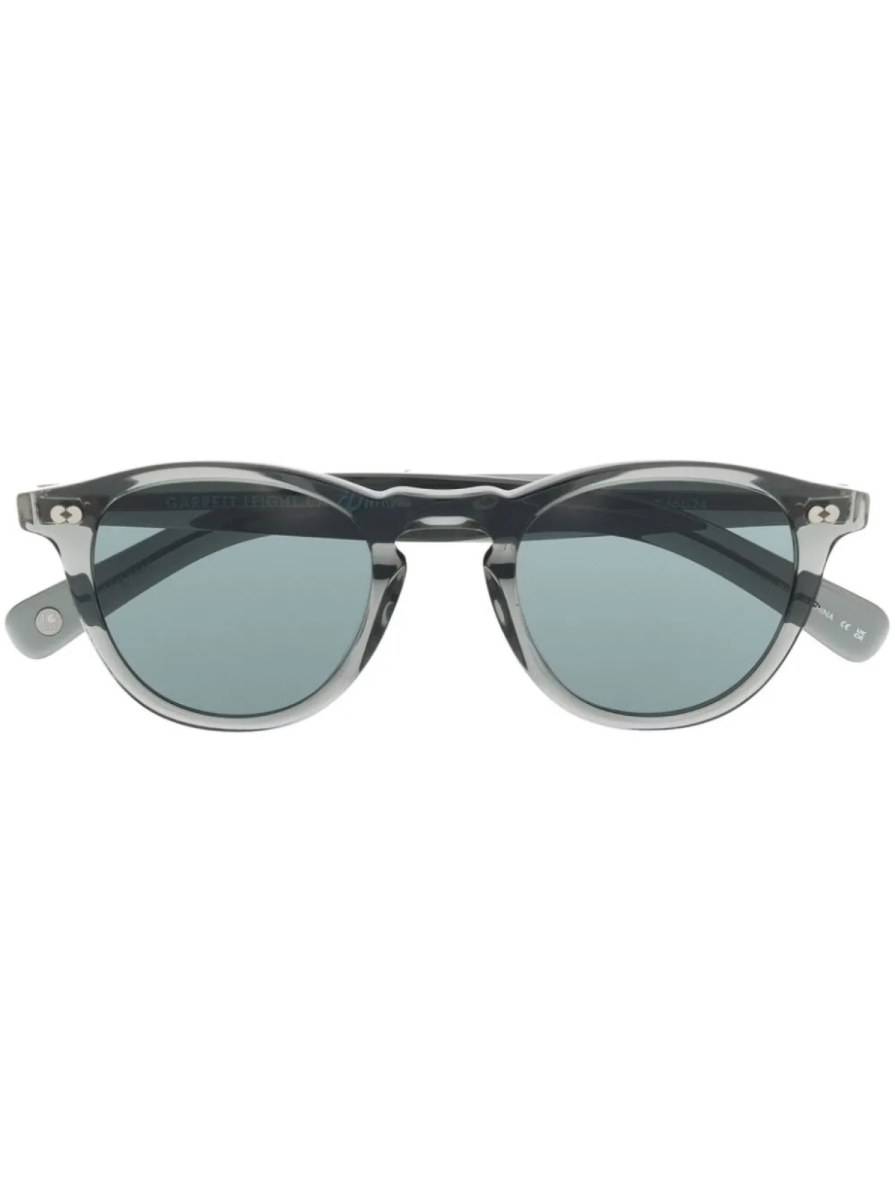 

Garrett Leight очки Hampton в круглой оправе, серый