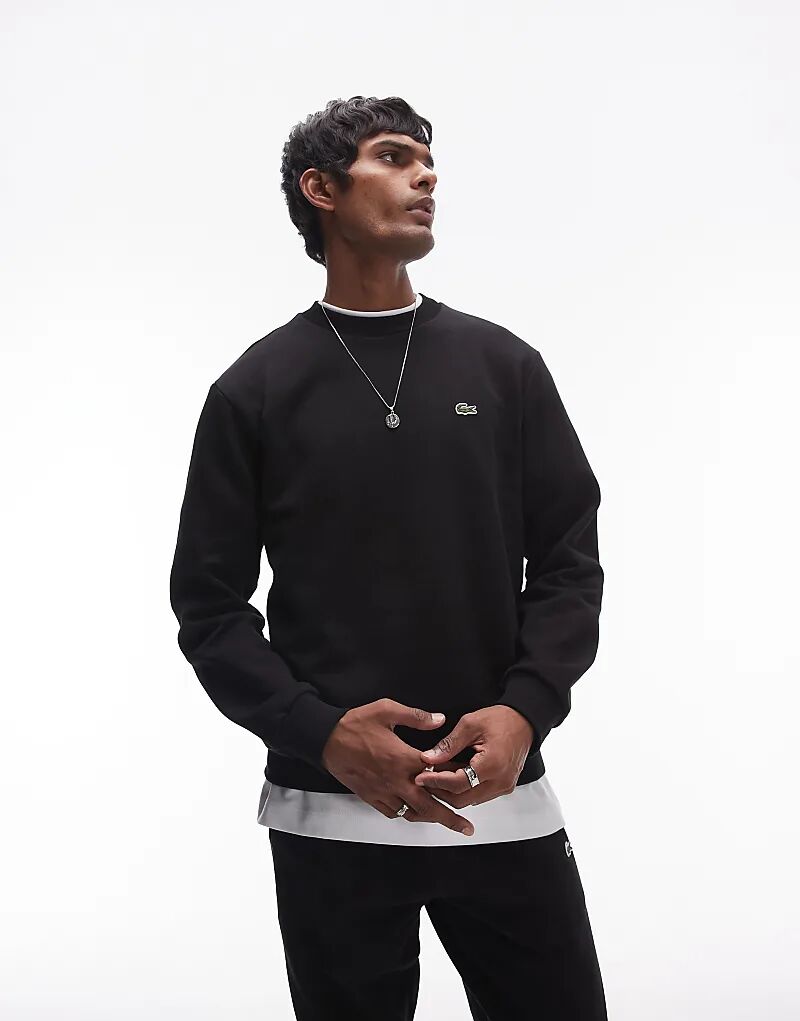 

Толстовка с логотипом essentials черного цвета Lacoste