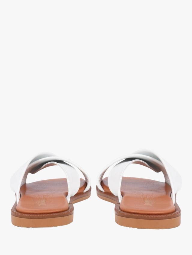 Сандалии из натуральной кожи hazelle на плоской подошве для мула Jones Bootmaker, белый — фото 3