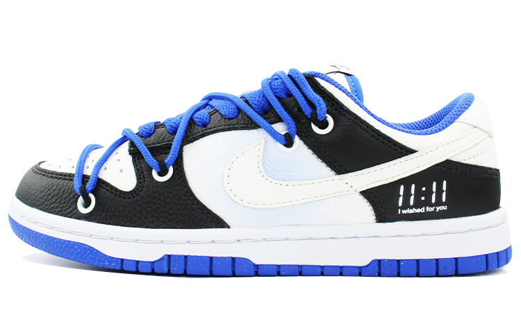 

Кроссовки Nike Dunk Skateboarding Shoes Unisex Low-top Black/white/blue, синий