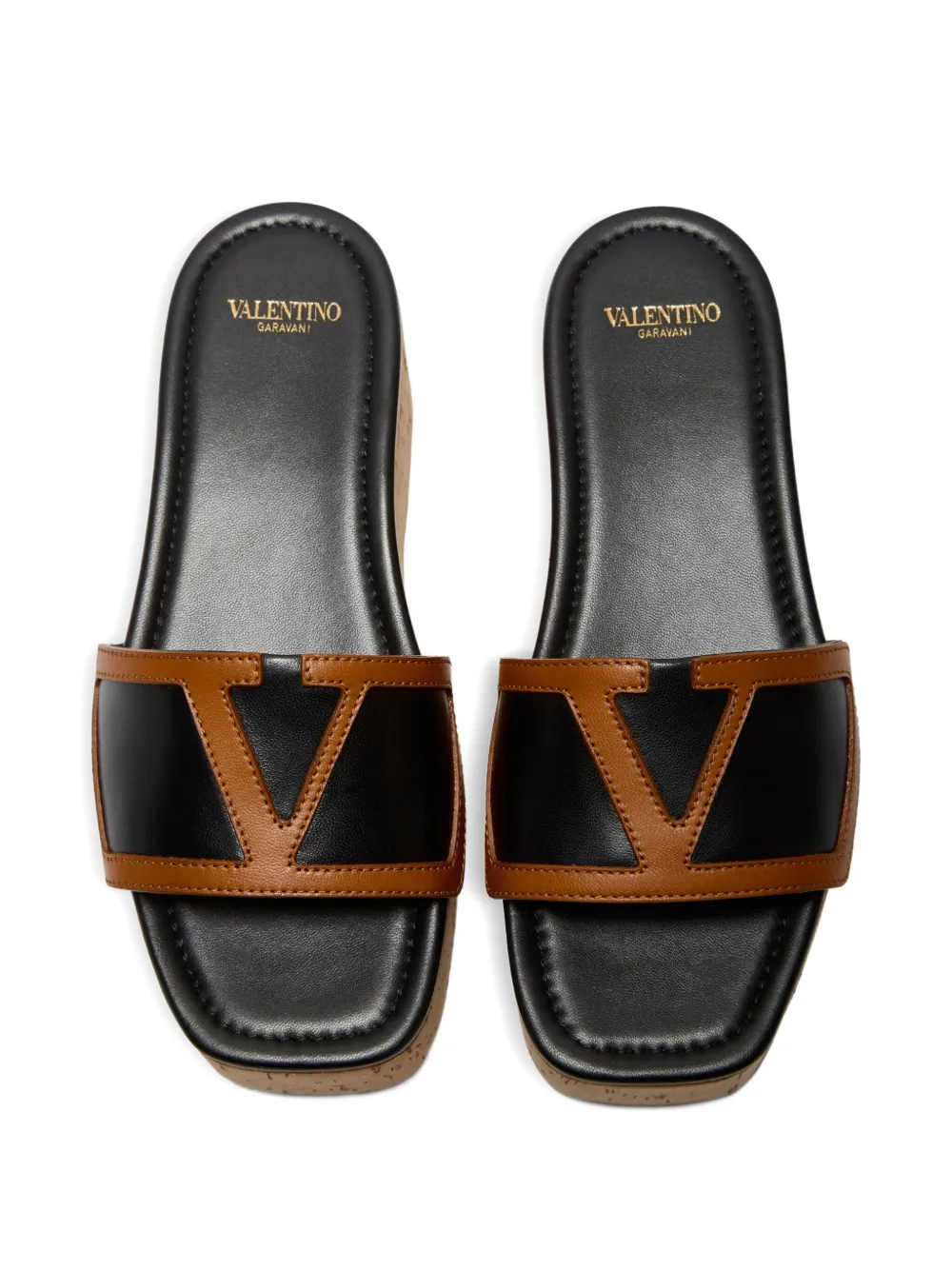 Босоножки на платформе из пробки Viva Superstar VALENTINO GARAVANI, черный — фото 3