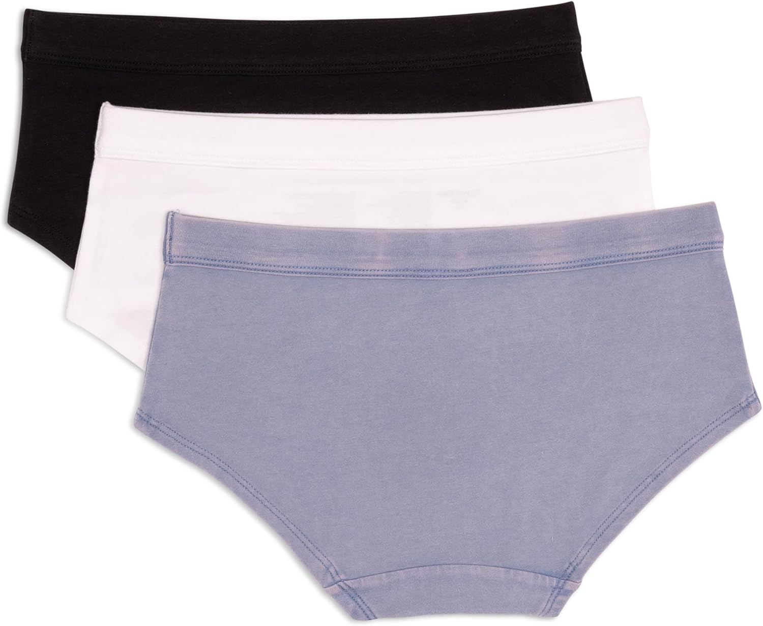 Комплект из 3 пар нижнего белья Calvin Klein для девочек из хлопкового денима с потертостями, Country Blue — фото 2