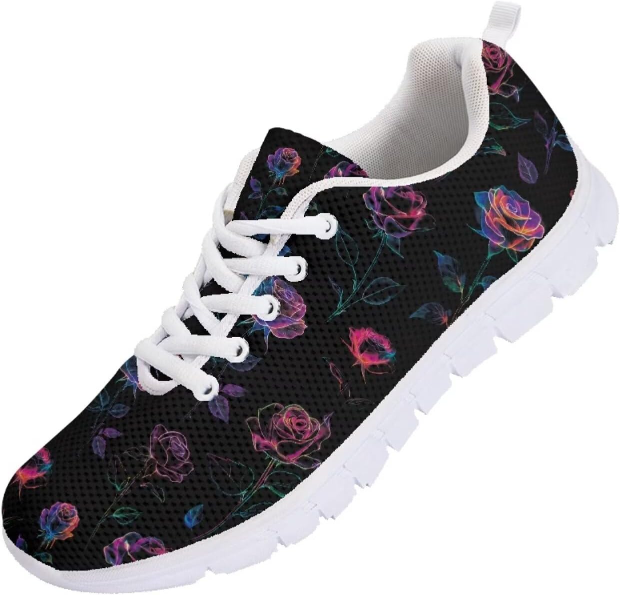 

Мужские кроссовки Funnydude с цветочным принтом, осенние, удобные, дышащие, для тенниса и тренировок, Rose
