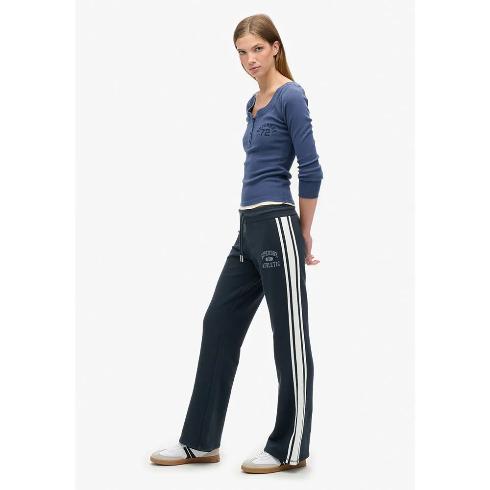 Спортивные штаны Superdry Athletic Stripe Flare, синий — фото 4