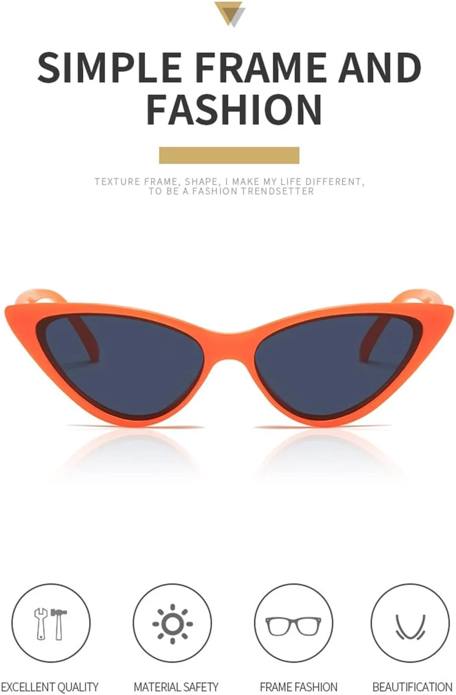 

Ретро-солнцезащитные очки «кошачий глаз» для мужчин и женщин, очки для стрельбы на открытом воздухе и в праздничные дни (цвет: B, размер: средний) MTZJH, D