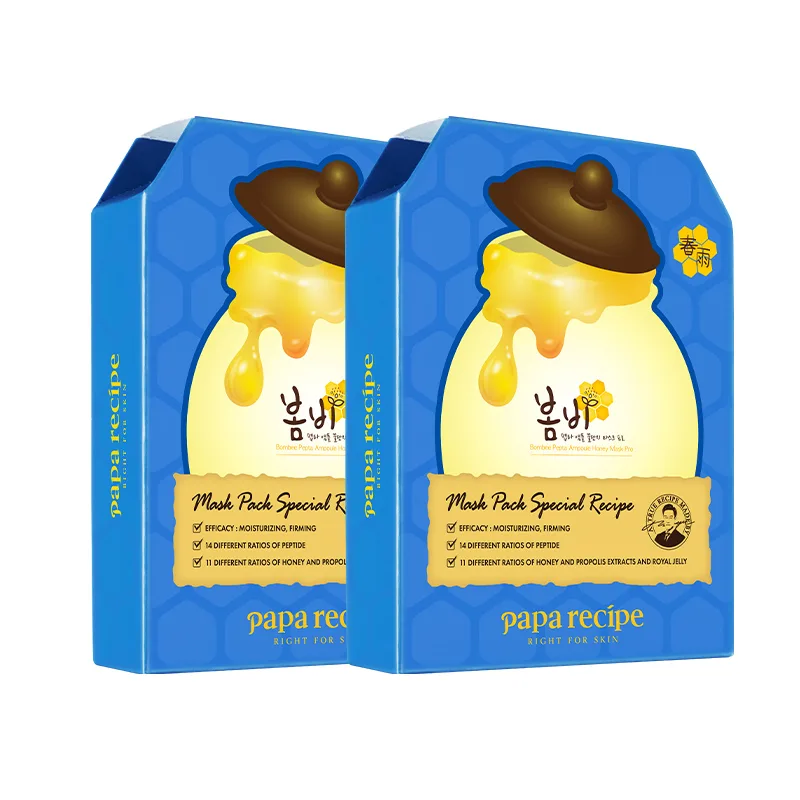 Маска для лица Papa Recipe — Mel Lifting подтягивающая, увлажняющая, Blue Spring Rain Facial Mask ( ) 10 Sheets/Box *