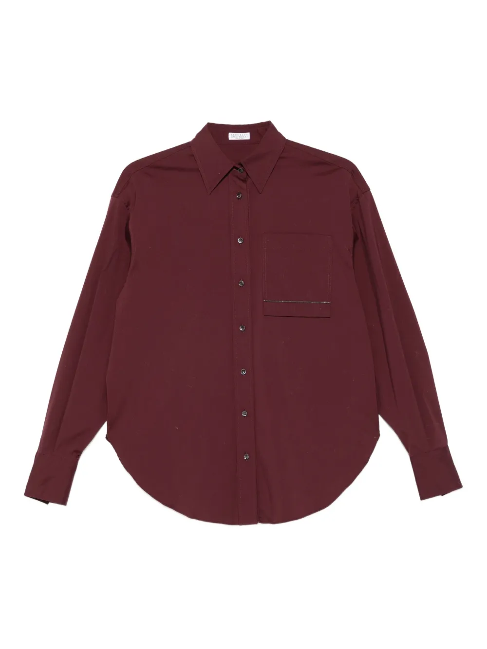 

Рубашка с декором Monili Brunello Cucinelli, фиолетовый