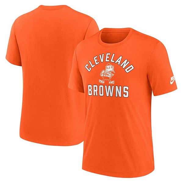 

Мужская футболка Cleveland Browns Favorable Timeline Tri-Blend оранжевая Nike