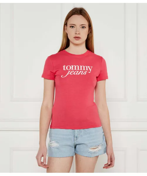 

Футболка Slim fit Tommy Jeans, розовый