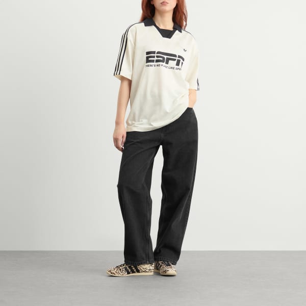 Футбольная майка Adidas, off белый — фото 4