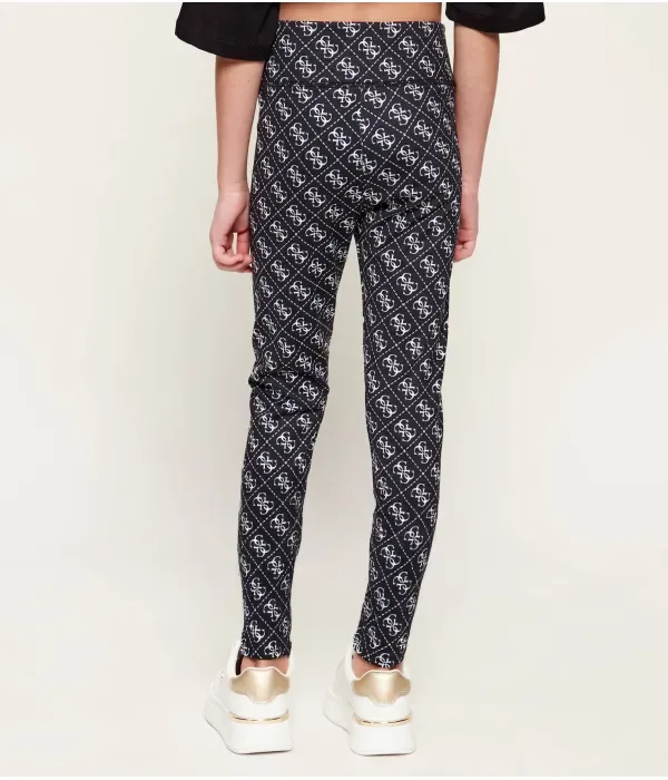 Леггинсы skinny fit Guess, черный — фото 3