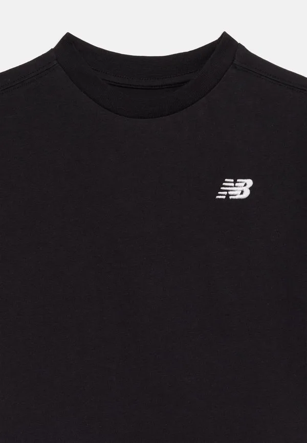 Футболка с небольшим логотипом, базовая футболка New Balance, Caviar — фото 4