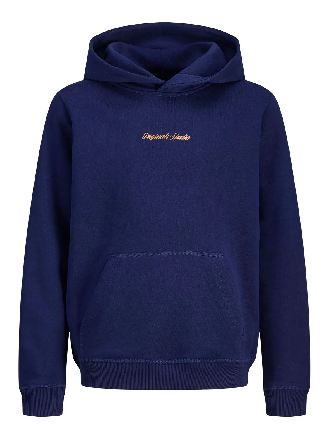Капюшонный свитшот, начес, JACK & JONES Junior, ocean cavern