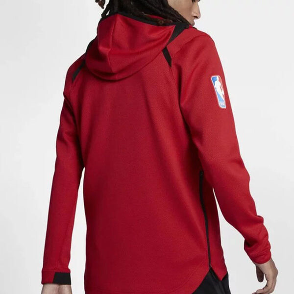 Толстовка Men's Nike Therma Flex Showtime NBA Chicago Bulls Jacket Red, красный — фото 4