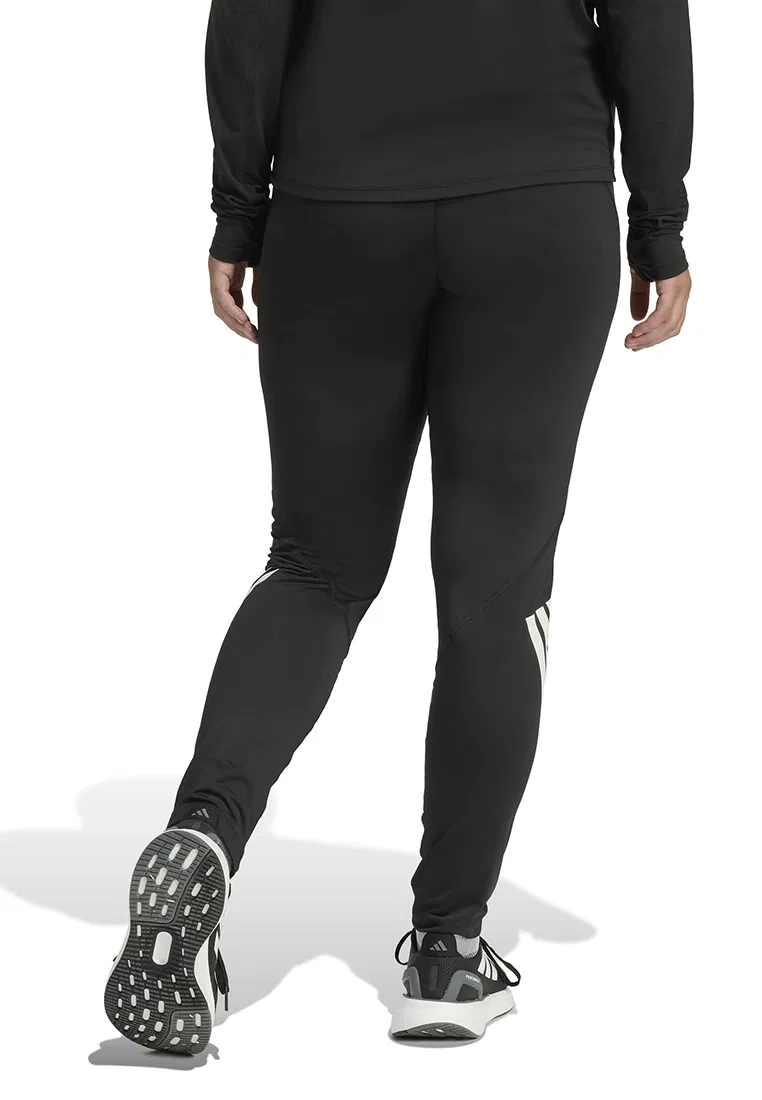 Тренировочные брюки, прямые, модель Iconic Running Pant, Adidas, черный — фото 2