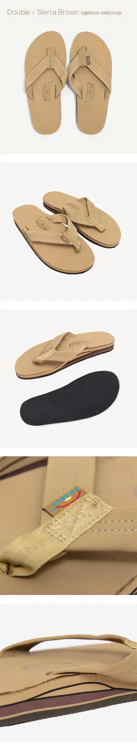 Мужские коричневые сандалии Double Layer Sierra Brown от Rainbow Sandals — фото 4
