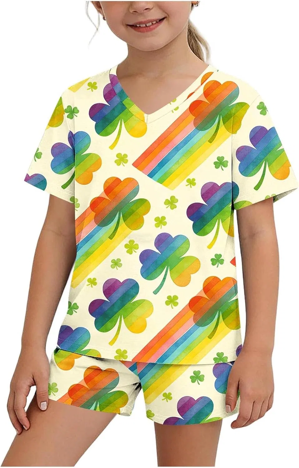 Детский спортивный костюм Zzalalana, 2 предмета, футболка и шорты, Multicolor2