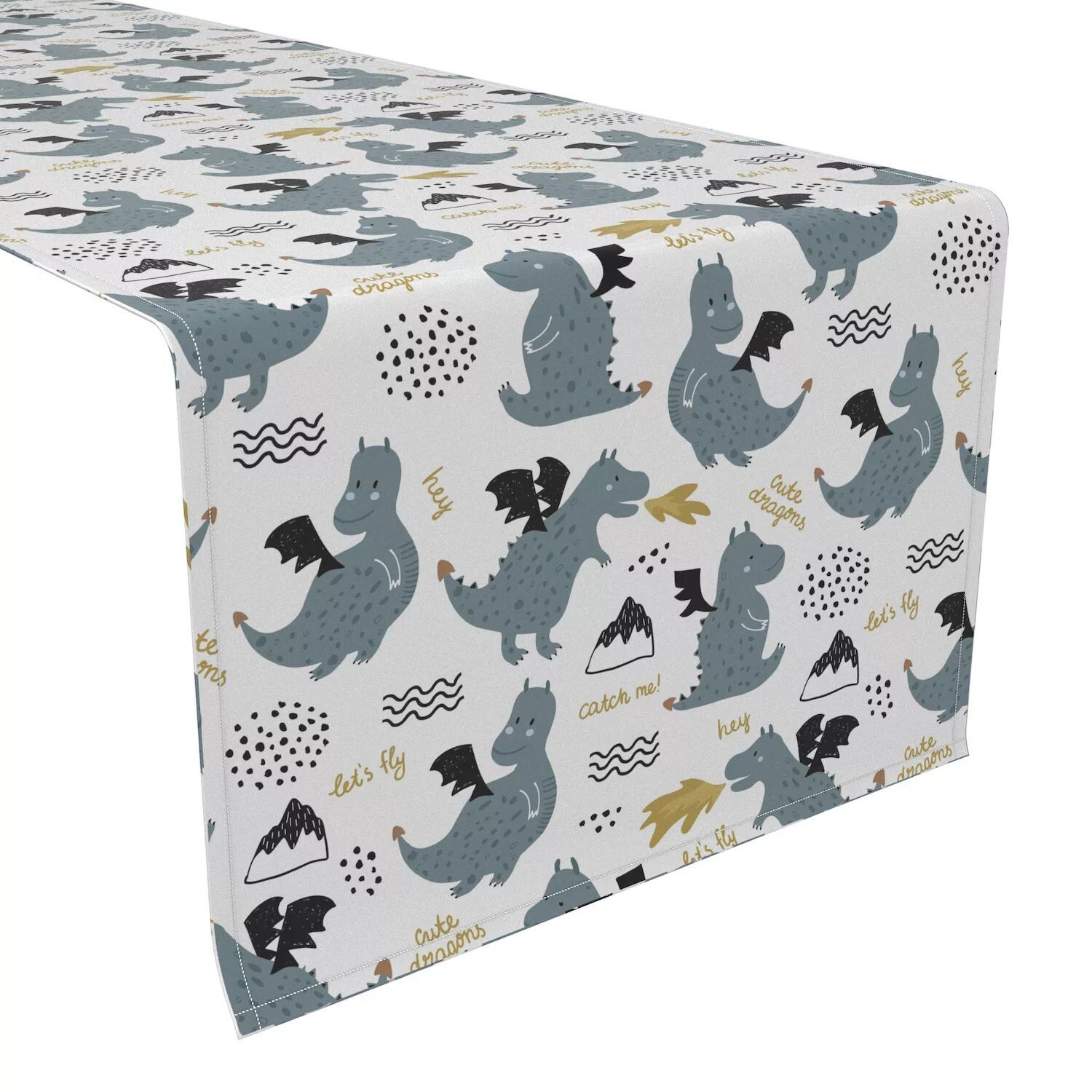 

Дорожка для стола, 100 % хлопок, 16x90 дюймов, Dragons Design