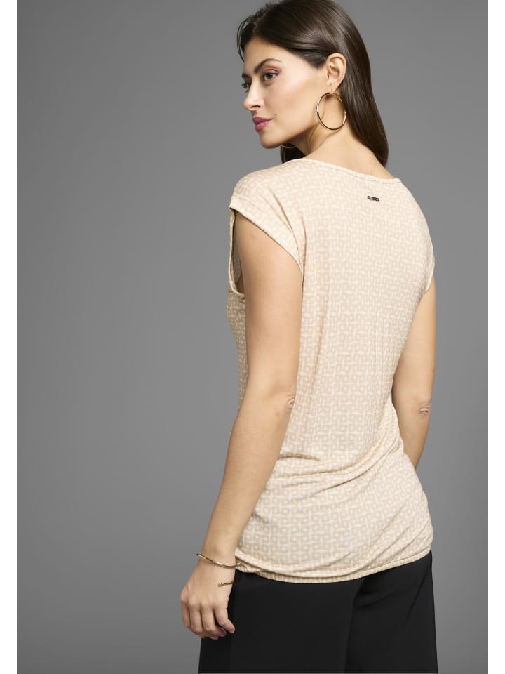 

Футболка Laura Scott, бежево-белый