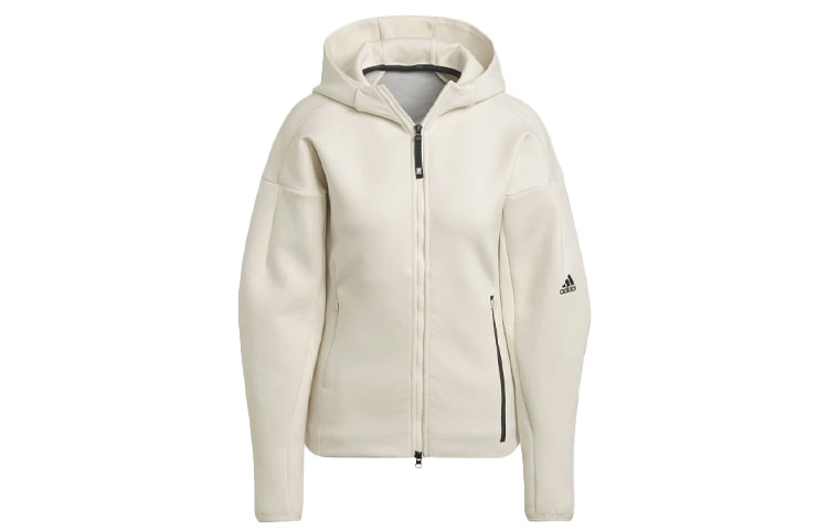 Adidas Куртка Z.N.E. женская желто-белая, Yellow White — фото 3