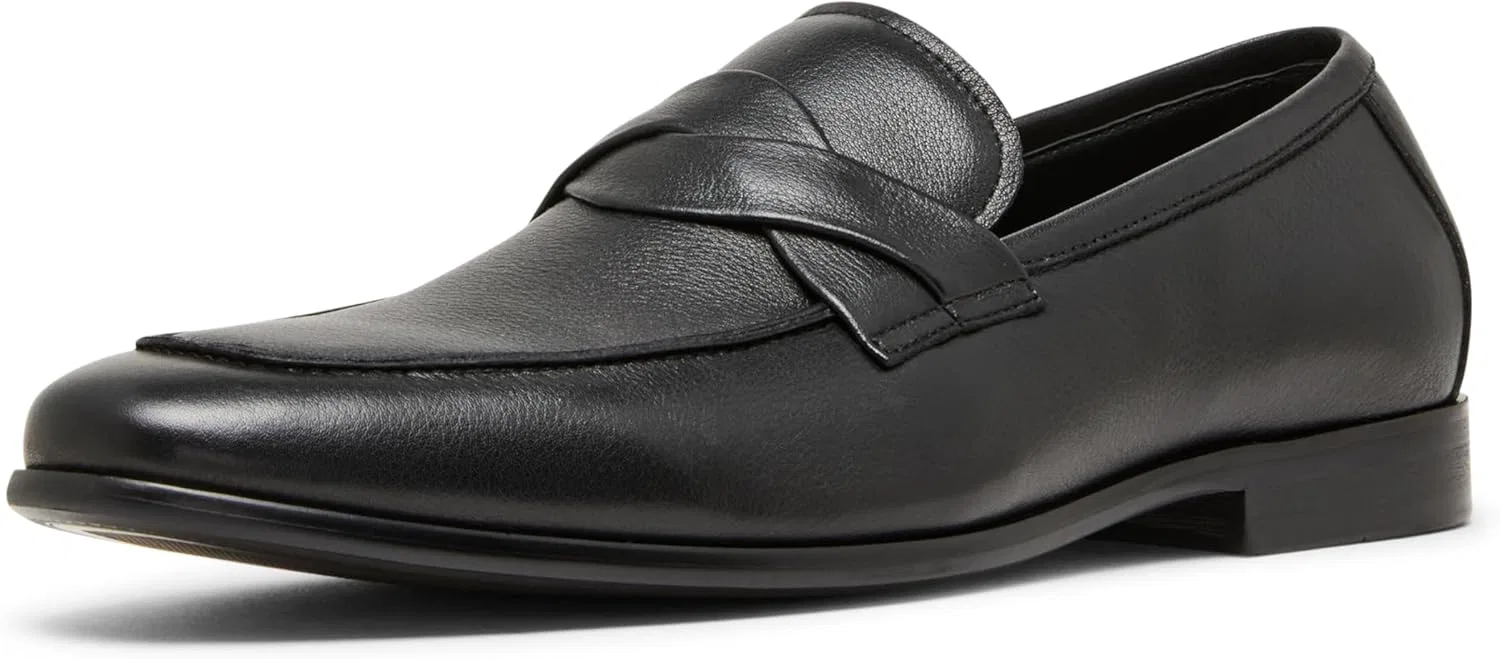 Туфли Steve Madden Herren ChevoitSlipper, Schwarz Leder