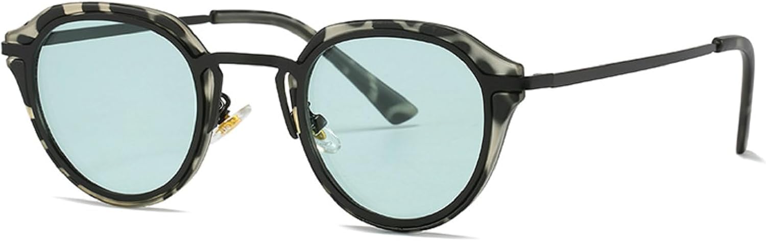 

Ретро-солнцезащитные очки для женщин, маленькие многоугольные, квадратные, модные, с прозрачными линзами с градиентом, защита от УФ-излучения UV400, для мужчин в стиле панк Melrose, C7