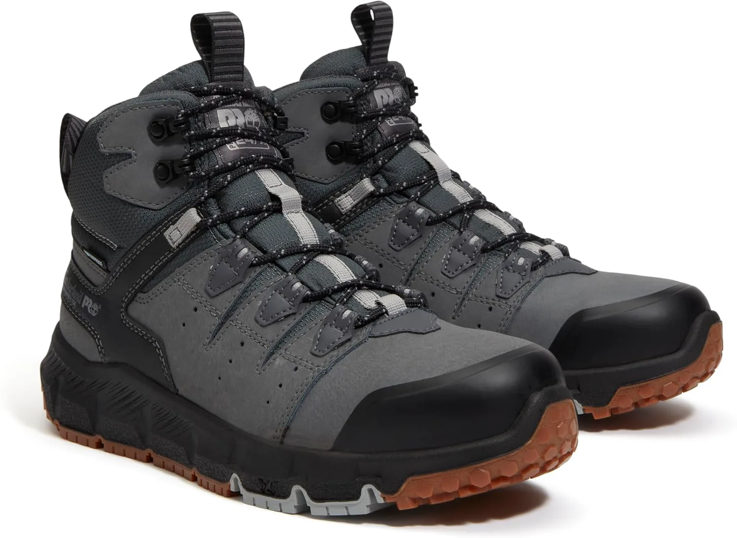 Timberland PRO Tempe, мужские, серые, с алюминиевым носком, EH, водонепроницаемые, противоскользящие, рабочие ботинки высотой 6 дюймов, серый — фото 2