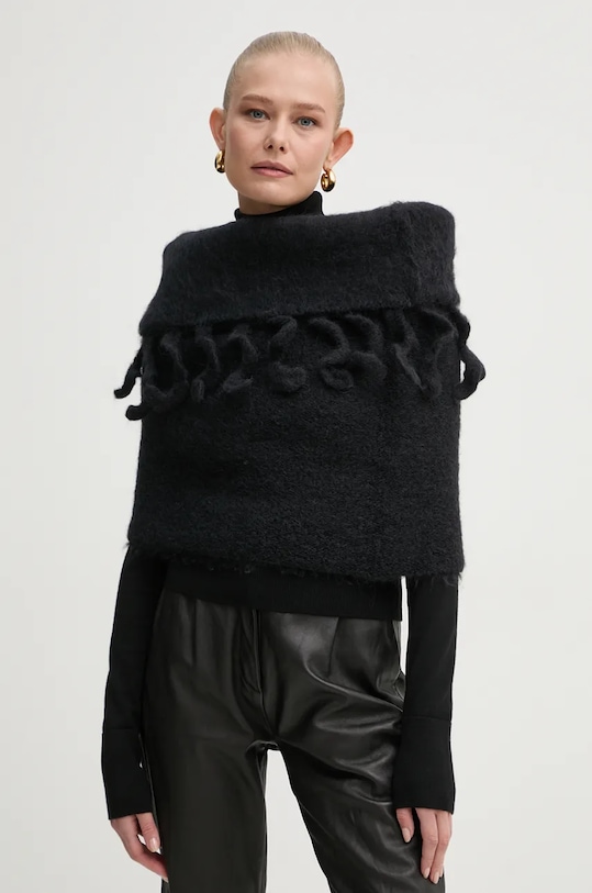 

Шерстяной Шарф Sunnei, черный