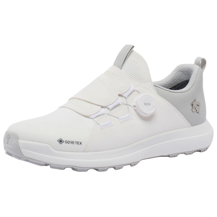 

DESCENTE Водонепроницаемые и дышащие низкие туфли для гольфа, мужские, белые